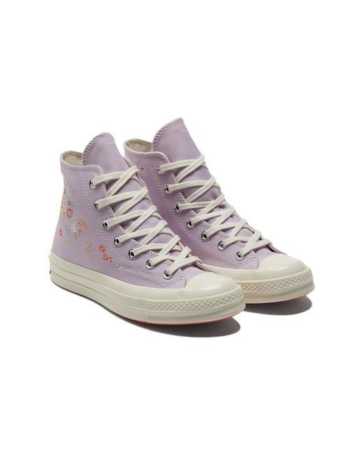 Converse Purple (Wmns) Chuck 70 Hi 'Embroidered Floral Print