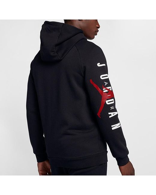 Nike Black Jacket Jumpman Air Fleece Fc Sportwear for men