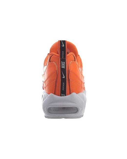 Nike Orange Air Max 95 Premium 'Overbranded Total' for men