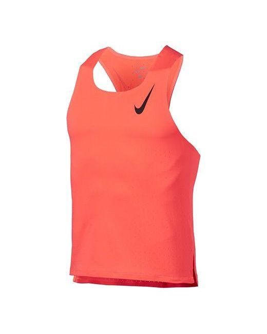 Nike Red Aeroswift Breathable Training Sports Running Vest for men