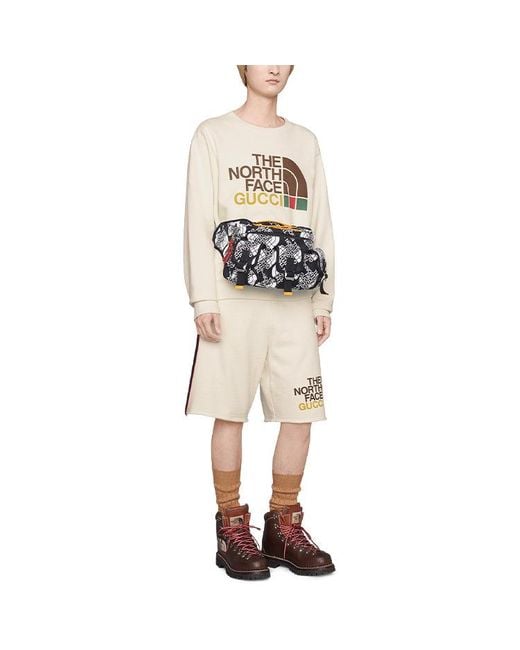 Gucci White X The North Face Cotton Sweatshirt 'Ivory' for men