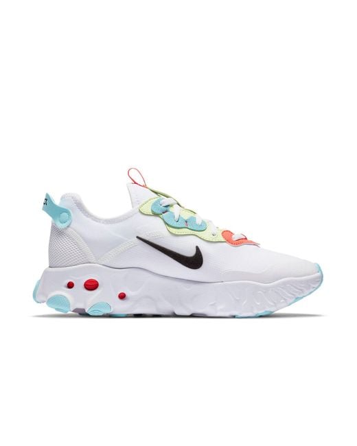 Nike White (Wmns) React Art3Mis Crimson Volt'