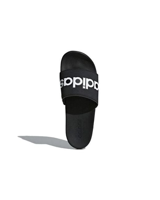 Adidas Black Adilette Comfort 'Core' for men