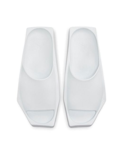 Nike White Hex Slides