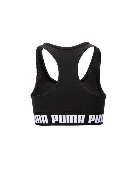 PUMA Black (Wmns) Training Strong Bra Top Medium Support