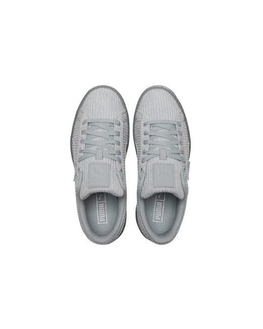 PUMA Gray (Wmns) Basket Platform Strap