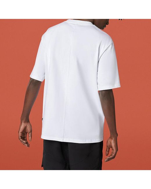 Converse White Smiling Face Printing Breathable Short Sleeve for men