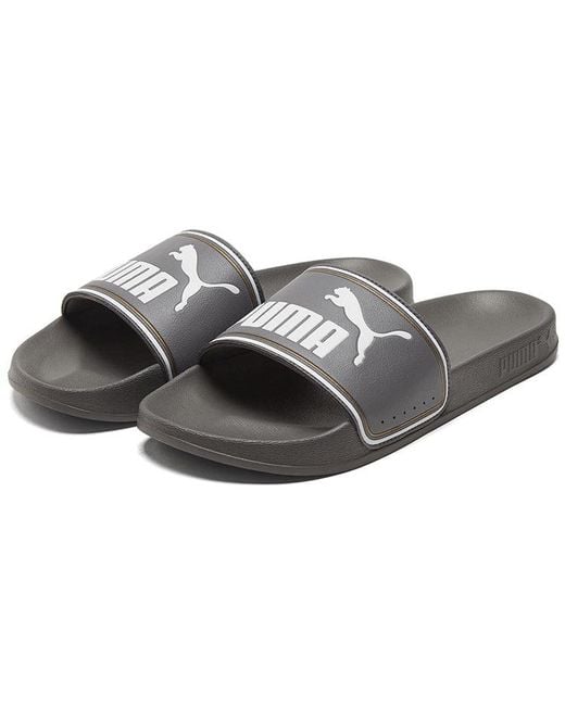 PUMA Gray Leadcat Ftr Slippers for men