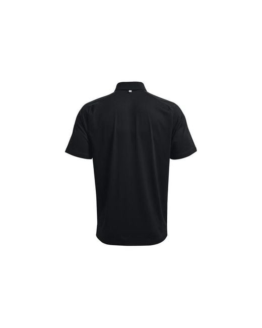 Under Armour Black Iso-Chill Polo Shirts for men