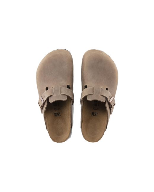 Birkenstock Brown Boston Regular 'Oiled Leather Tobacco' for men
