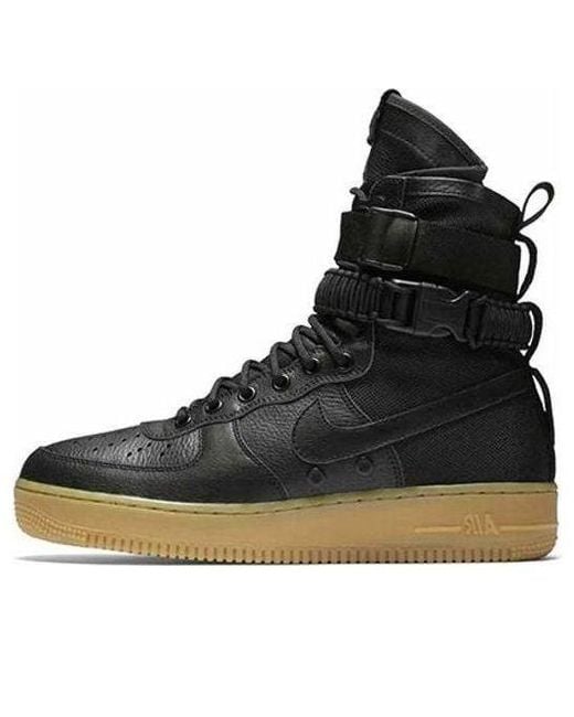 Nike Black Sf Air Force 1 'Gum' for men