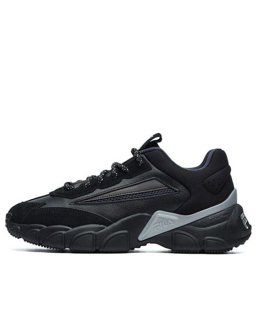 Fila Black Fashion Sneakers Low-Top Running Shoes for men