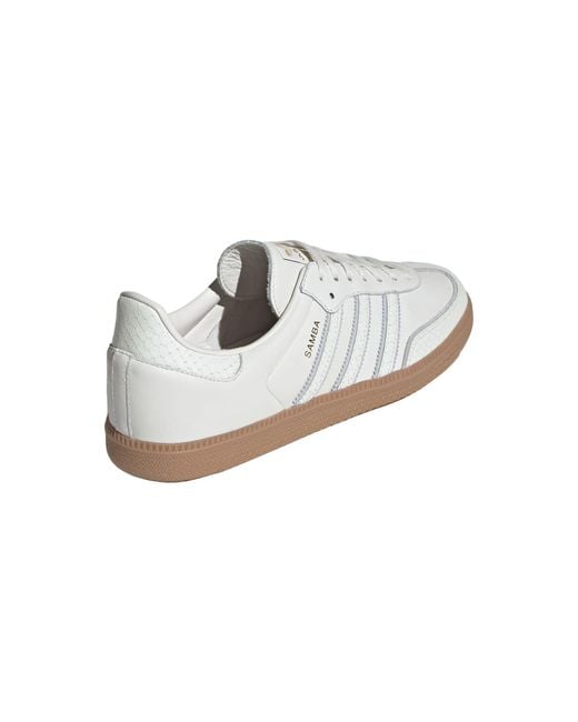 Adidas White Samba 'Core Snakeskin' for men