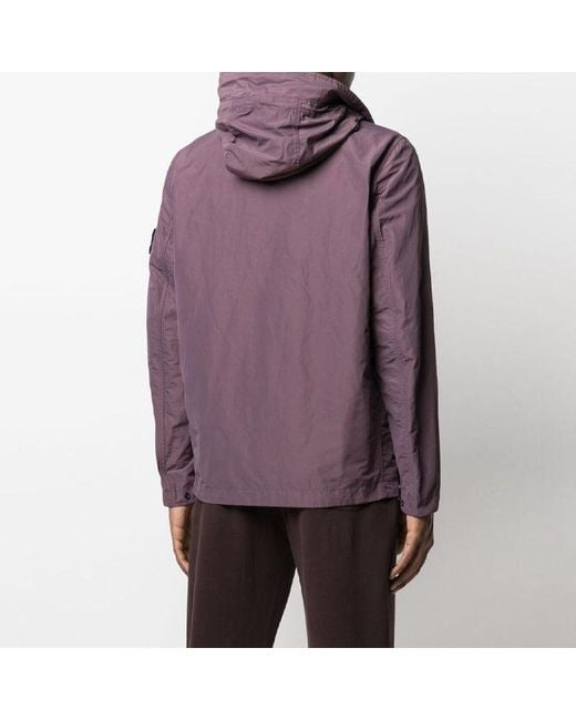 Stone Island Purple Micro Reps Jacket for men