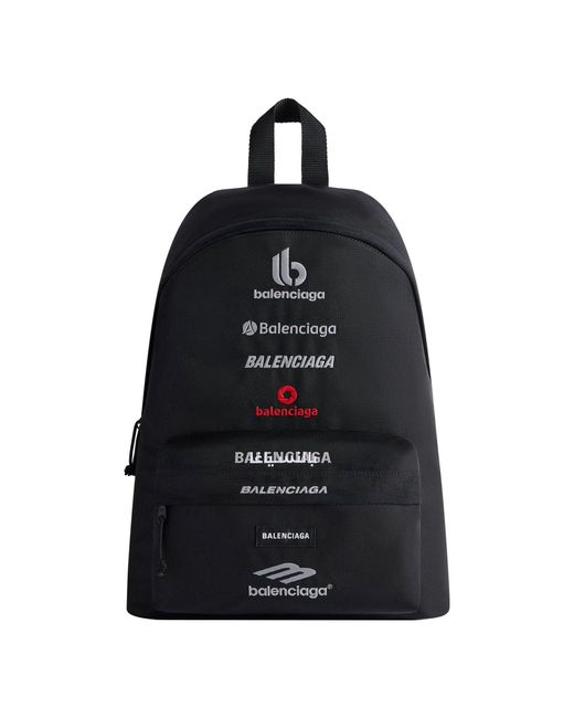 Balenciaga Black Explorer Backpack for men