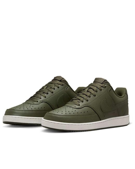 Nike Green Court Vision Low Next Nature 'Cargo Khaki Sail' for men