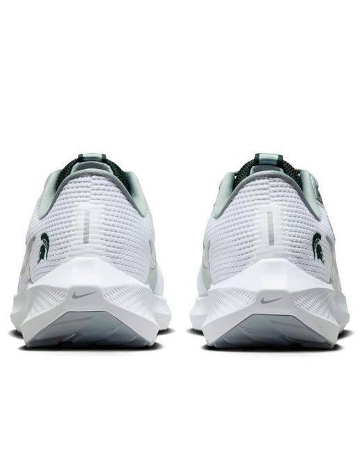 Nike White Air Zoom Pegasus 40 'Michigan State' for men