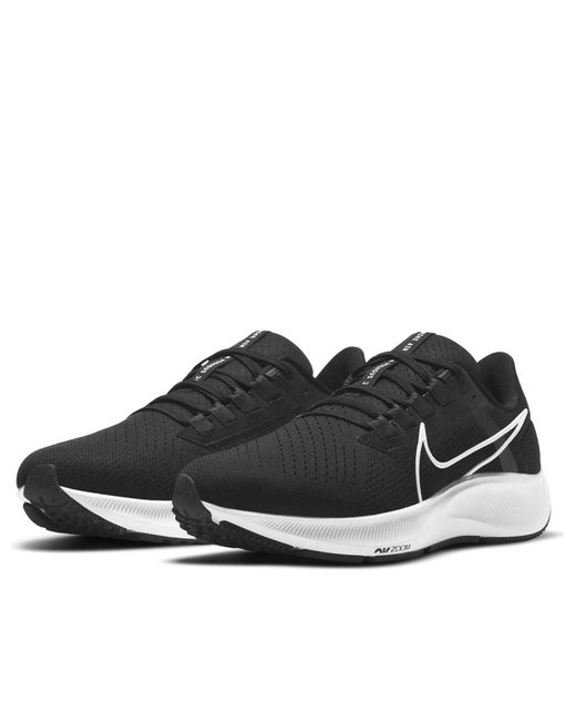 Nike Black Air Zoom Pegasus 38 for men