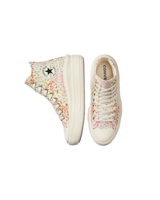 Converse Natural (Wmns) Chuck Taylor All Star Move Platform High 'Floral'
