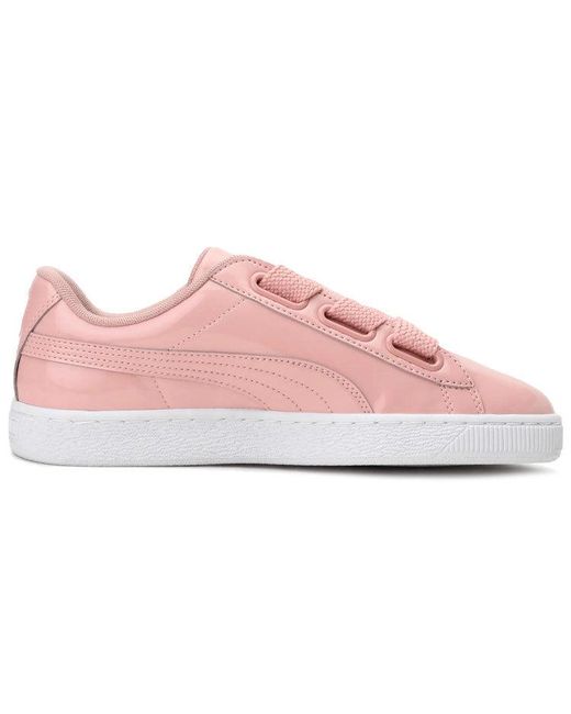 PUMA Pink (Wmns) Basket Heart Patent 'Peach'