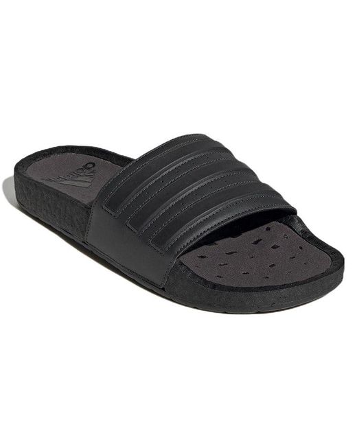 Adidas Black Adilette Boost Slide 'Carbon Core'
