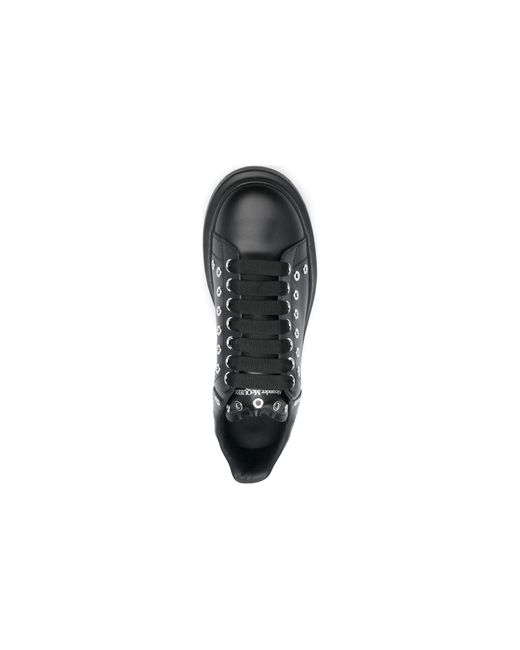 McQueen Black Oversized Sneaker Eyelets' for men