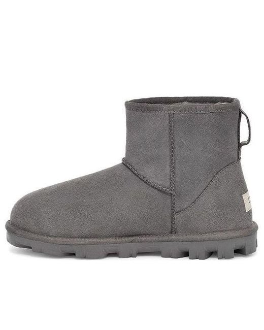 Ugg Gray (Wmns) Essential Mini Classic Fleece Lined