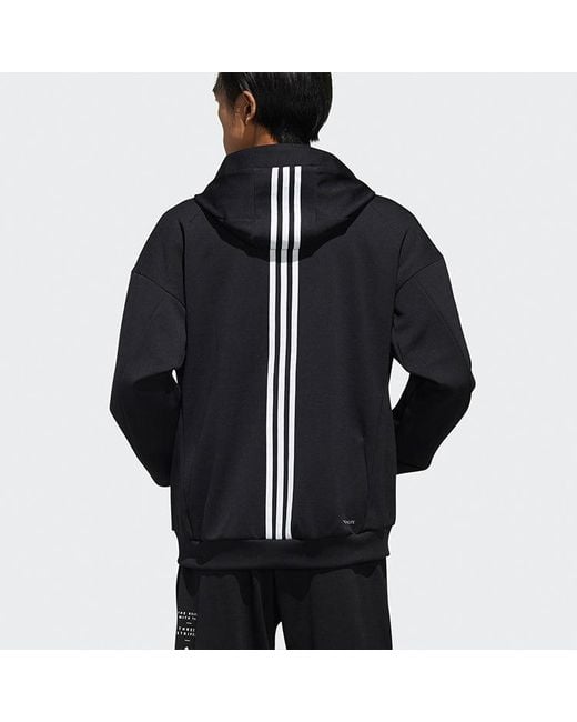Adidas Blue Id Sweat Hd Casual Sports Jacket S for men