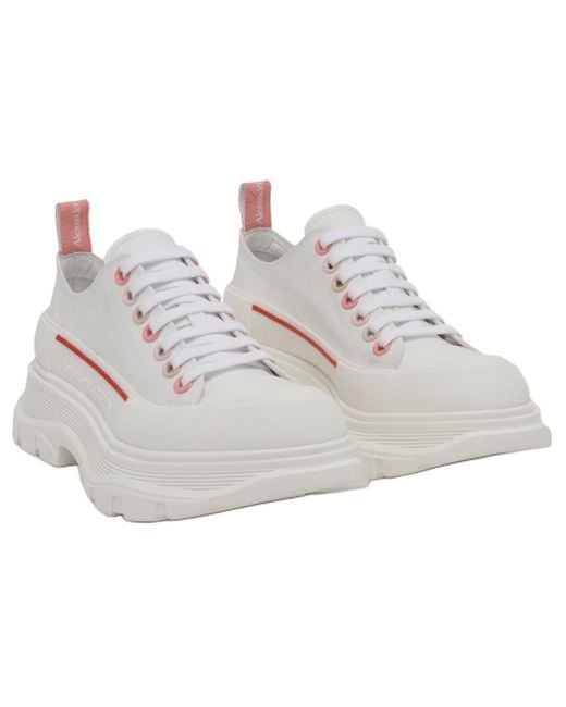McQueen White (Wmns) Tread Slick 45Mm Lace Up Sneakers