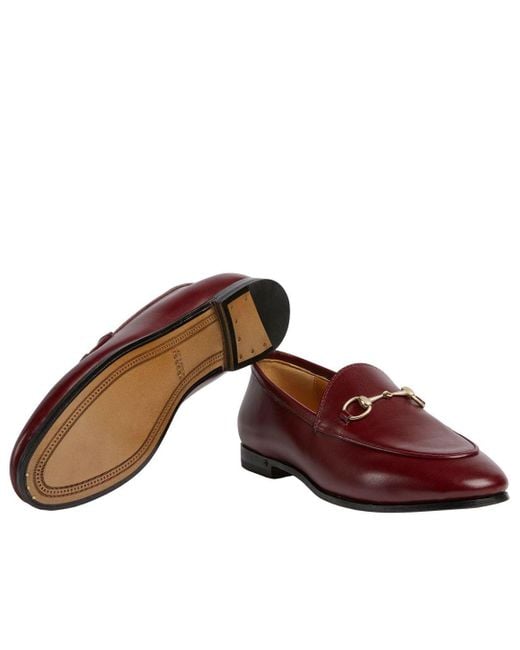 Gucci Red (Wmns) Jordaan Loafers 'Rosso Ancora'