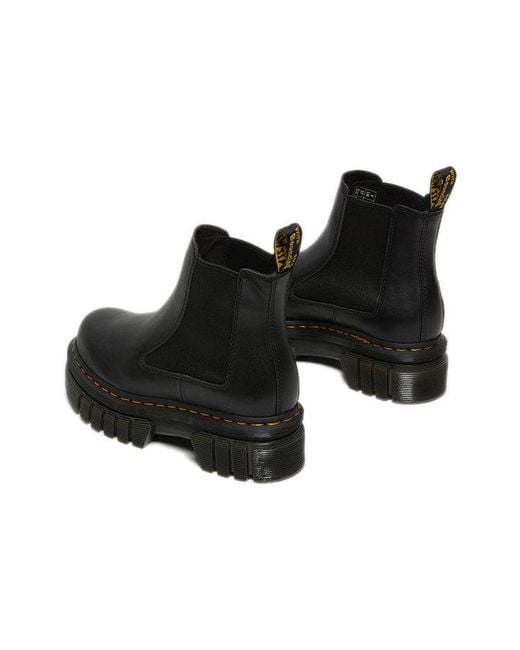 Dr. Martens Black (Wmns) Audrick Nappa Leather Platform Chelsea Boots