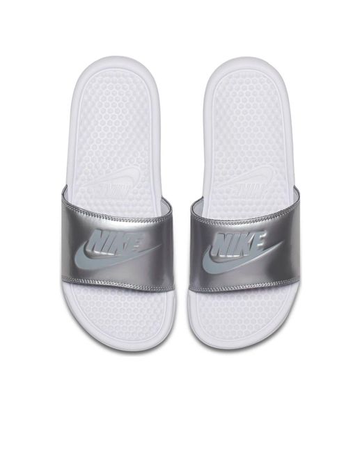 Nike White (Wmns) Benassi Jdi Slide Wolf'
