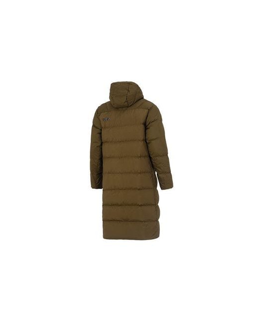 PUMA Green Hooded Down Coat Jacket for men