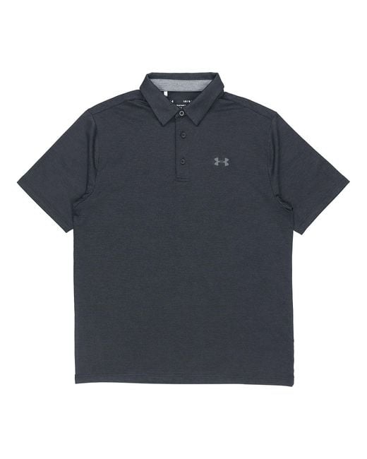 Under Armour Blue Playoff Golf Sports Thin And Light Breathable Loose Short Sleeve Polo Shirt for men