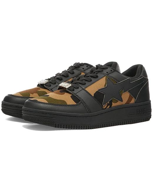 A Bathing Ape Black Bape Sta Low M1 '1St Camo for men