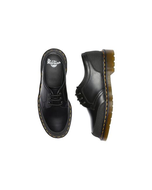 Dr. Martens Black 1461 Guard Panel Leather Shoes for men