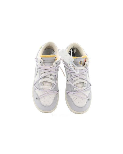 Nike White X Off- Dunk Low 'Lot 49 Of 50' for men