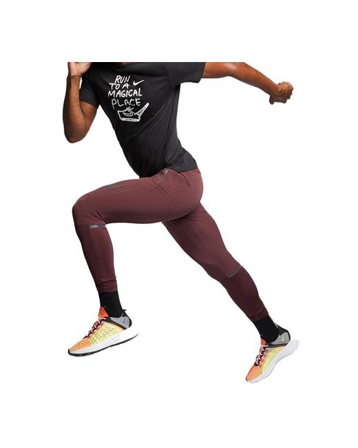 Nike Black Dri-Fit Running Quick Dry Breathable Athleisure Casual Sports Short Sleeve for men
