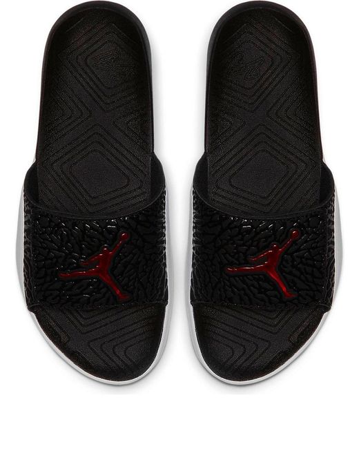 Nike Black Hydro 7 V2 Burst Crack Slippers for men