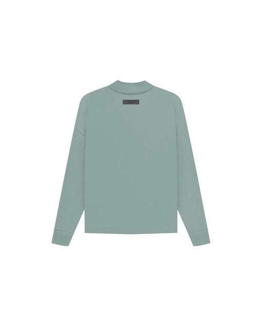 Fear Of God Green Ss23 Long Sleeve Logo Tee 'Sycamore' for men