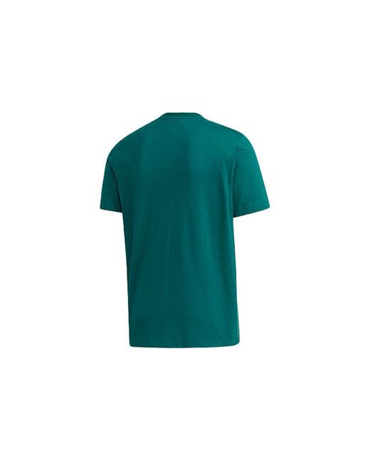 Adidas Green Neo Sports Round Neck Short Sleeve for men