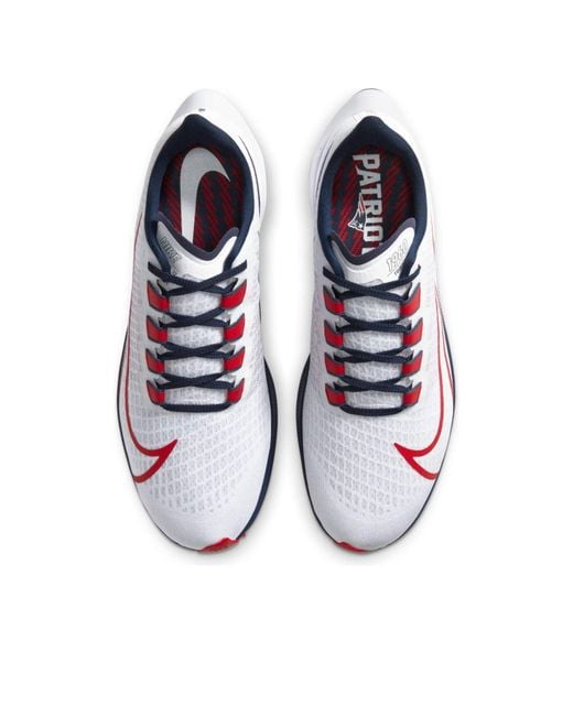 Nike White Air Zoom Pegasus 37 'New England Patriots' for men