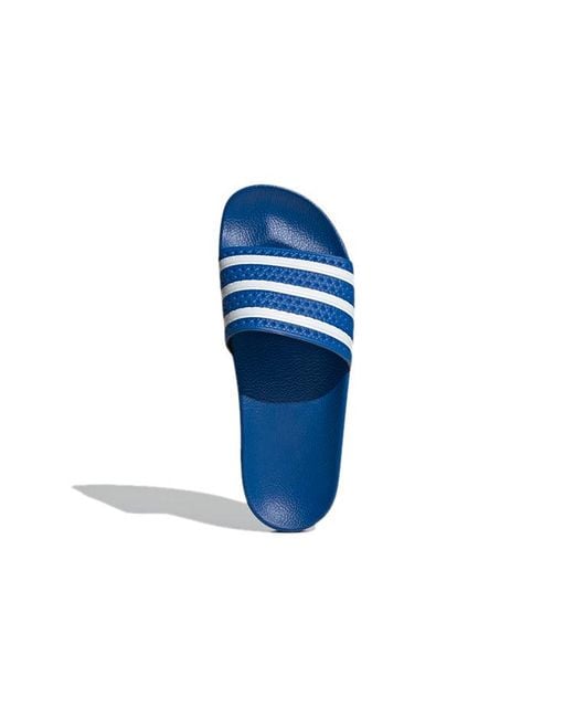 Adidas Blue Adilette Slide 'Glow' for men