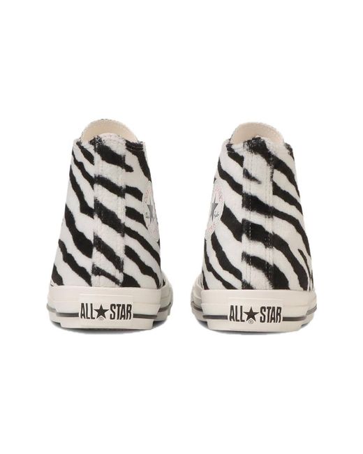 Converse Black All Star Zebrafur High Top for men