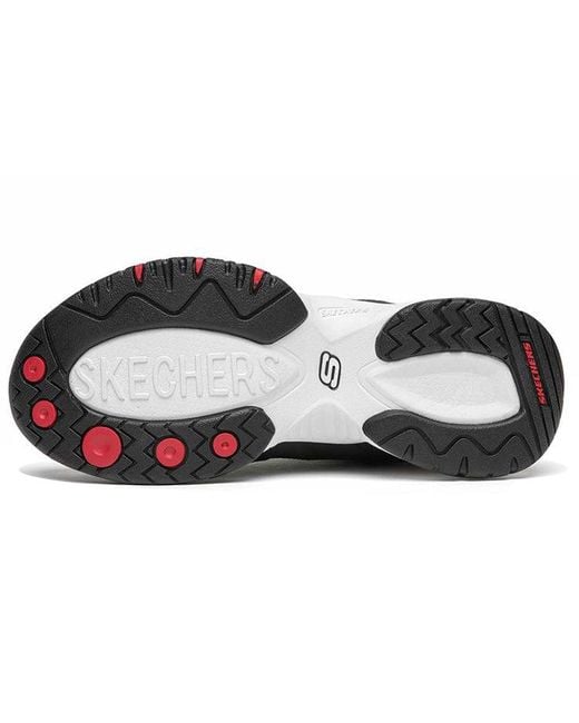 Skechers Black (Wmns) D'Lites Train Low-Top Running Shoes