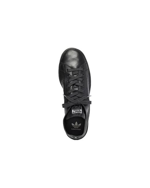 Balenciaga Black X Adidas Originals Stan Smith Sneakers for men