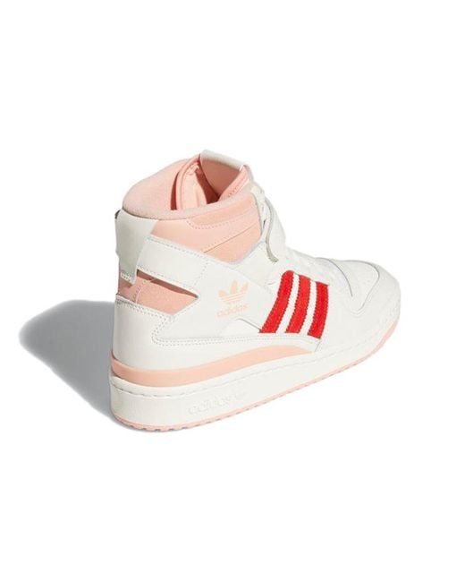 Adidas Pink Originals Forum 84 Hi Shoes 'Off Glow Vivid' for men