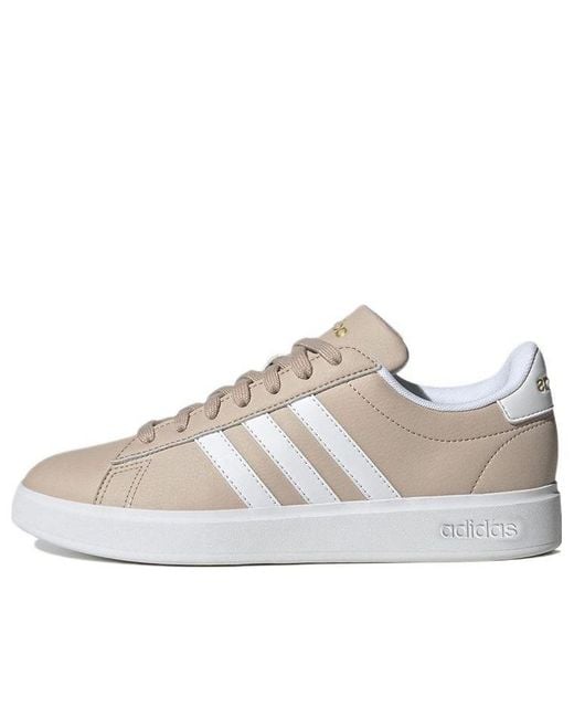 Adidas White (Wmns) Grand Court Cloudfoam 'Wonder Taupe'