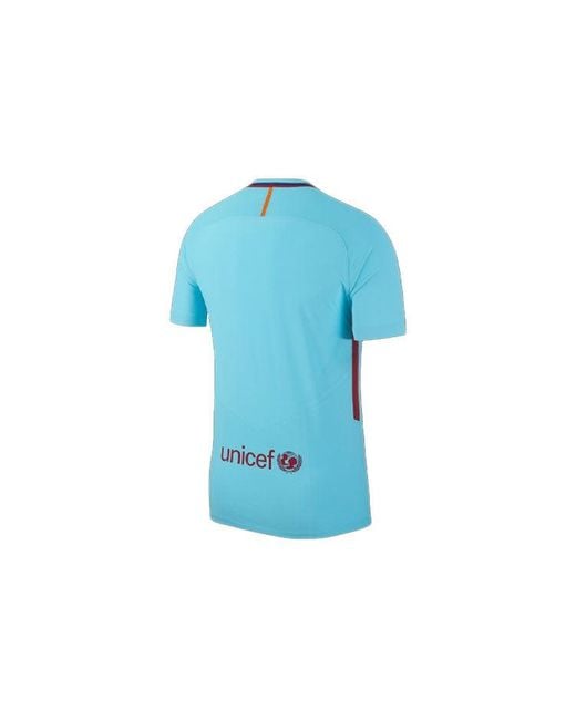 Nike Blue Fc Barcelona 17/18 Authentic Away Jersey for men