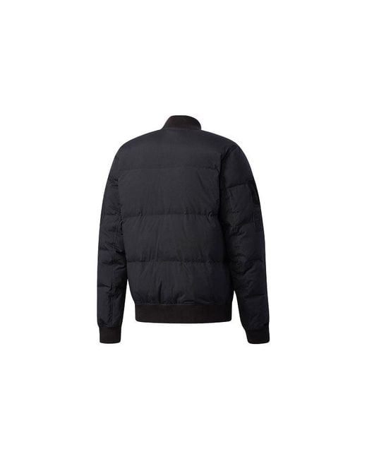 Adidas Blue Originals Seoul Flight Do Solid Color Stay Warm Baseball Collar Down Jacket for men